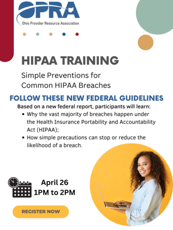 HIPAA Training April 26th